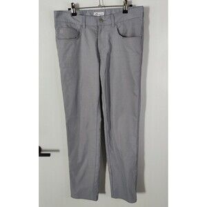 Peter Millar Pants Mens 31x32 Gray EB66 Performance Chino Crown Sport Golf